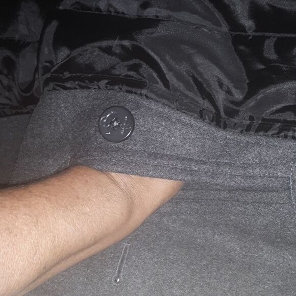 GAP NWT Gray Trench Coat Size XL - Picture 7 of 8